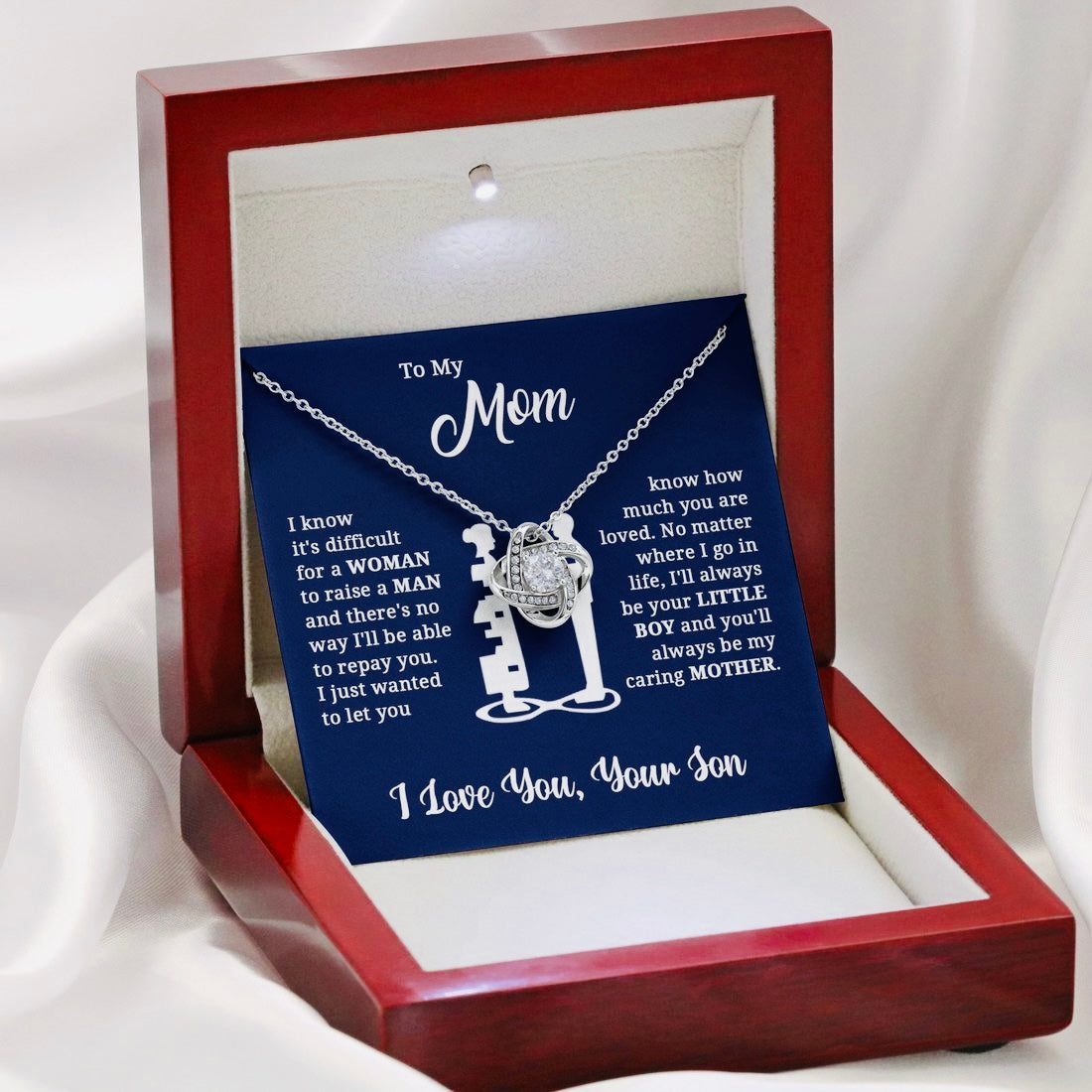 Loved Mom Pendant Necklace gift For Christmas - Mother’s Day