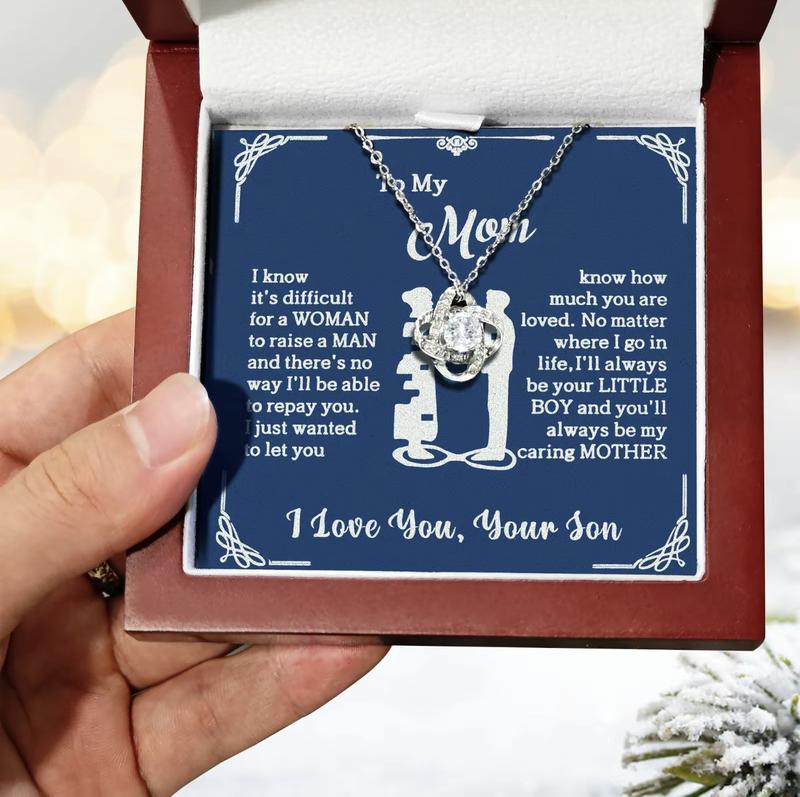 Loved Mom Pendant Necklace gift For Christmas - Mother’s Day