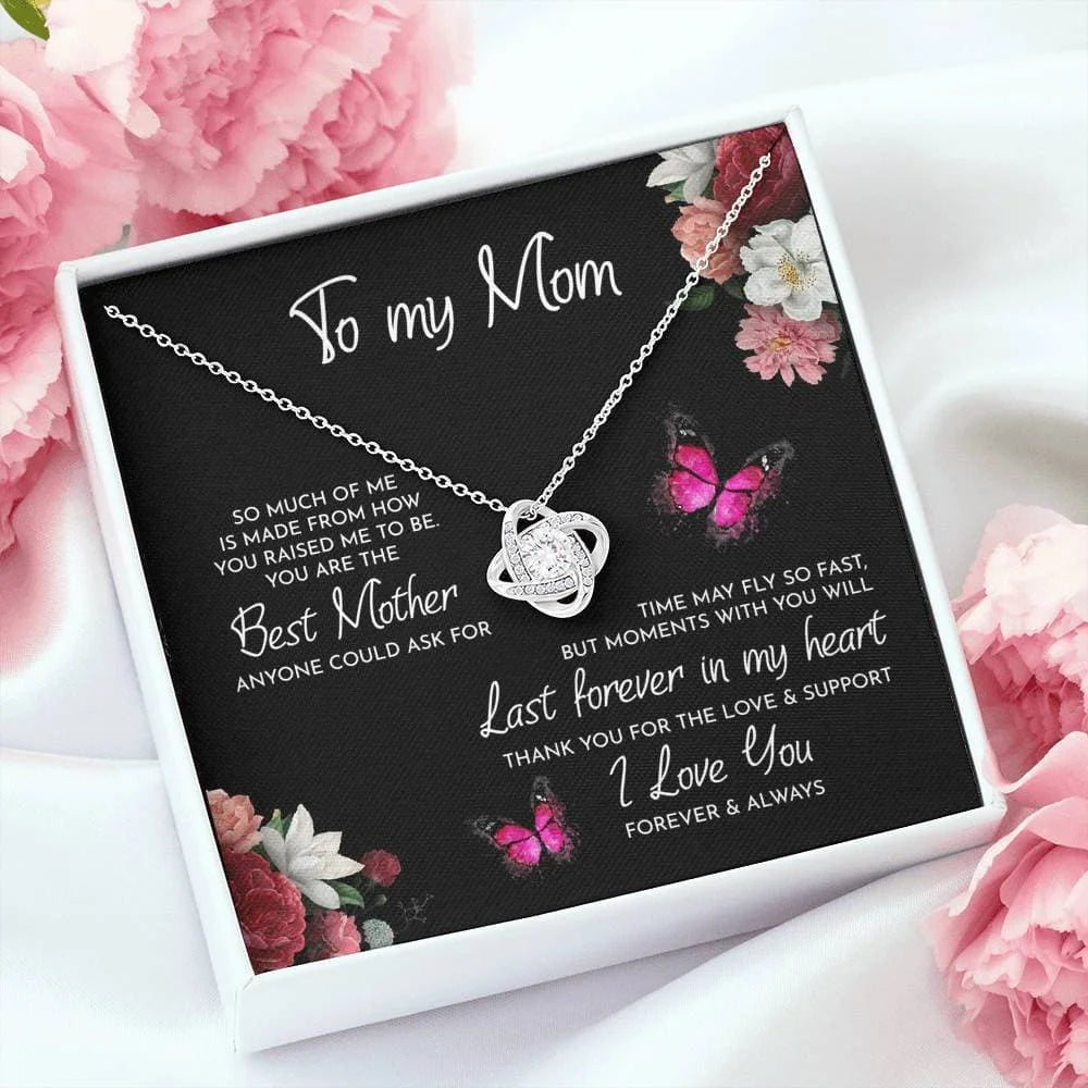 lovely you Mom Elegant Pendant Necklace Gift For Birthday - Mother's Day - Christmas Gift