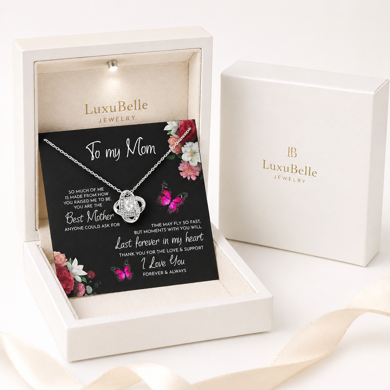 My Lovely Mom Elegant Pendant Necklace Gift For Birthday - Mother's Day Gift - Christmas Gift